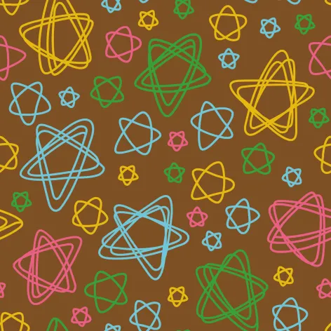 on milk.webp Transfer Sheets; Multicolour Stars - Bag of 30